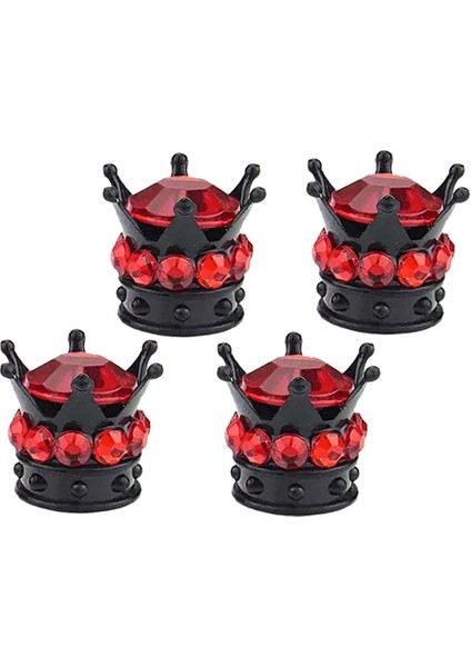 8 Adet Crown Diamond Valf Kapakları Lastik Tekerleği Kök Evrensel Araba Kırmızı ve Pembe (Yurt Dışından) fırsatları