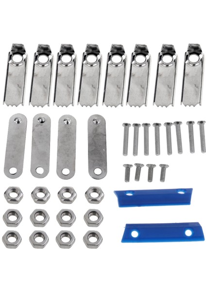 3 Adet Fren Debriyaj Gaz Accelerator Pedal Pad Seti Evrensel Mavi (Yurt Dışından)