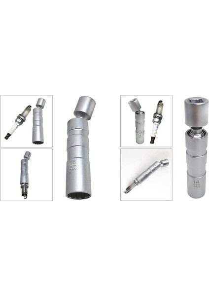 14MM + 16MM Mum Dönen Fiş 12 Buji Soketi (Yurt Dışından)