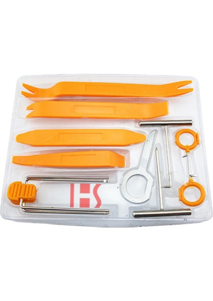 Turuncu Plastik Araba Gösterge Tablosu Panel Çıkarma Açık Alet Seti Kalıplama Evrensel (Yurt Dışından)