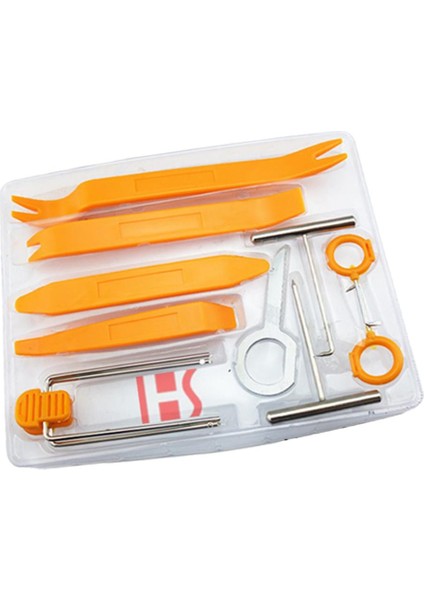 Turuncu Plastik Araba Gösterge Tablosu Panel Çıkarma Açık Alet Seti Kalıplama Evrensel (Yurt Dışından) fırsatları