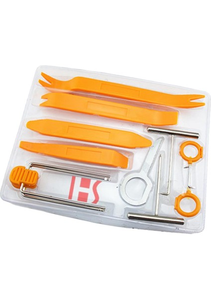 Turuncu Plastik Araba Gösterge Tablosu Panel Çıkarma Açık Alet Seti Kalıplama Evrensel (Yurt Dışından) indirimleri