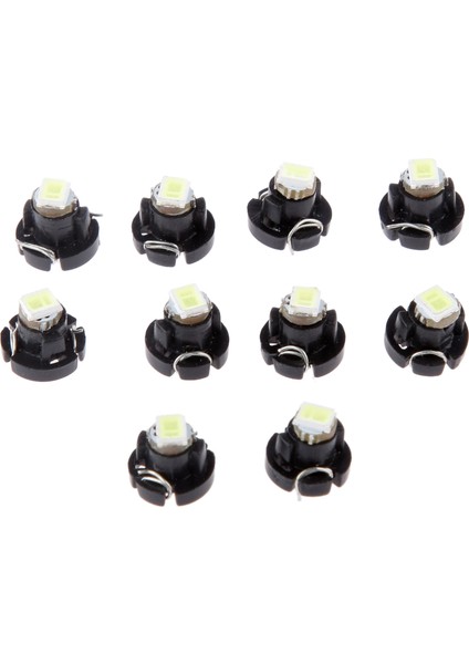 10 Adet Beyaz Neo Kama T3 1smd 5050 LED Araba Işıkları Klima Kontrol Işıkları (Yurt Dışından)