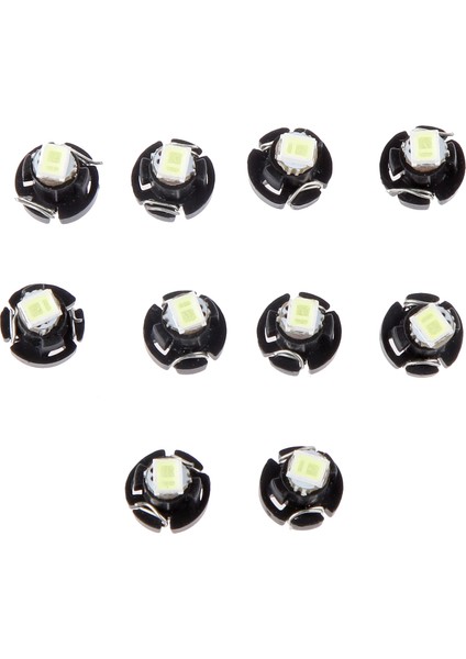 10 Adet Beyaz Neo Kama T3 1smd 5050 LED Araba Işıkları Klima Kontrol Işıkları (Yurt Dışından)