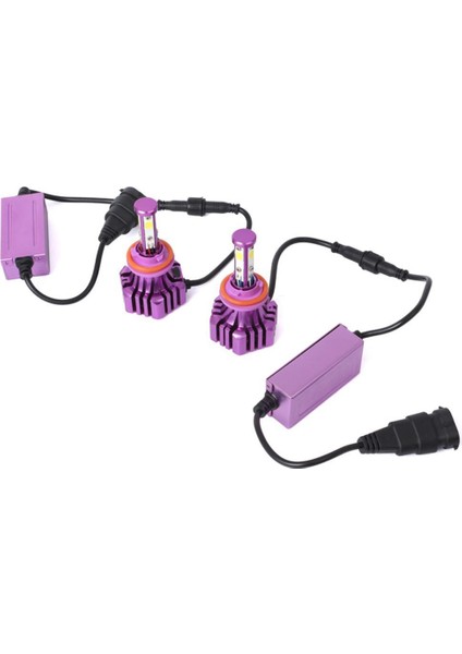 2 Adet B3 H11 36W 8000LM Araba LED Far Ampulü 6500K Beyaz (Yurt Dışından)