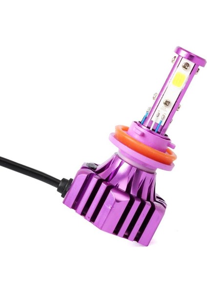 2 Adet B3 H11 36W 8000LM Araba LED Far Ampulü 6500K Beyaz (Yurt Dışından)