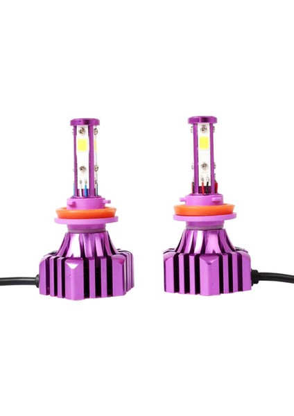 2 Adet B3 H11 36W 8000LM Araba LED Far Ampulü 6500K Beyaz (Yurt Dışından)