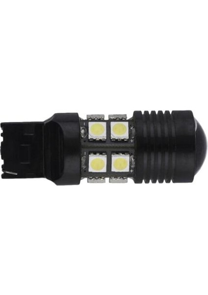 2x T20 7440 5050 12SMD Yüksek Güçlü Beyaz LED Araba Işıkları Ampul Kuyruk Sinyali (Yurt Dışından)