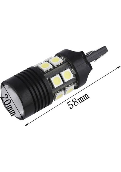 2x T20 7440 5050 12SMD Yüksek Güçlü Beyaz LED Araba Işıkları Ampul Kuyruk Sinyali (Yurt Dışından) fiyatları