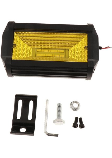 Otomatik LED Çift Sıralı Çalışma Işığı 72W Araba Çatı Spotları Taşkın - Sarı Işık (Yurt Dışından)