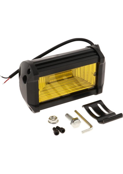 Otomatik LED Çift Sıralı Çalışma Işığı 72W Araba Çatı Spotları Taşkın - Sarı Işık (Yurt Dışından)