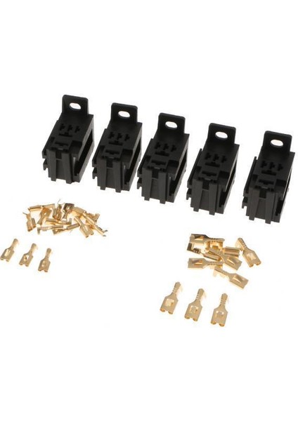 2-20 Pack Set 5 Otomotiv 5pin Röle Soket Konnektörü ve Terminaller 40AMP 12V 2 Pc (Yurt Dışından)