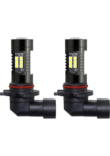 2x H10 360 ​​° Kiriş Açısı 21 Smd LED Sis Sürüş Ampulleri Drl Düşük (Yurt Dışından)