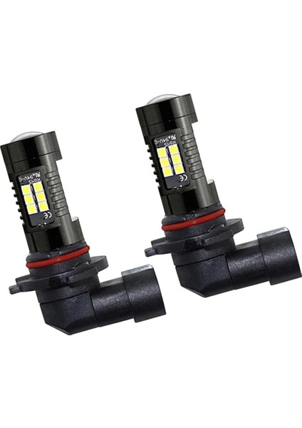 2x H10 360 ​​° Kiriş Açısı 21 Smd LED Sis Sürüş Ampulleri Drl Düşük (Yurt Dışından)