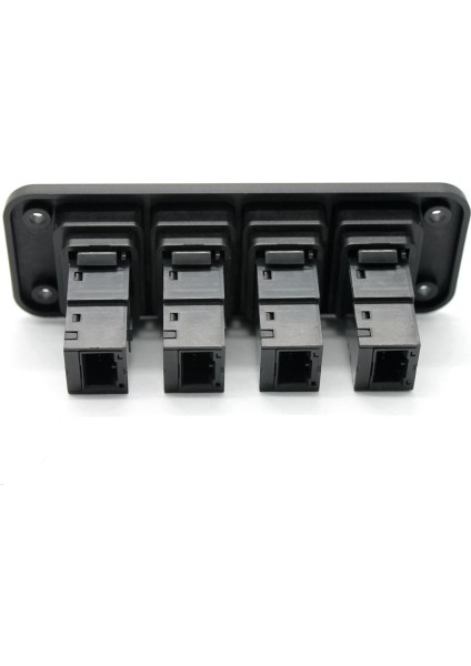 4 Gang 12 V Araba Rv Deniz Tekne Rocker Geçiş Anahtarı Paneli Mavi LED Su Geçirmez (Yurt Dışından)
