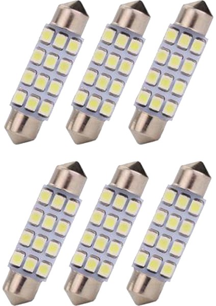 6x Beyaz 42MM 211-2 212-2 214-2 578 12-SMD-3528 LED (Yurt Dışından) fiyatları