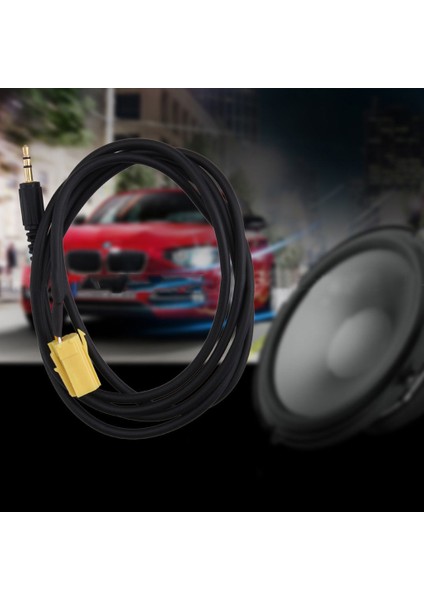 Araba 3.5mm Jack Mp3 Çalar Aux Kablo Adaptör Tel Kurşun Fiat Grande Punto (Yurt Dışından)