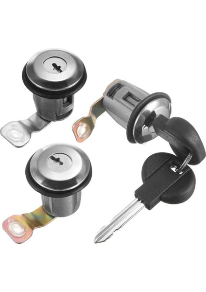 3 Adet Ateşleme Kilit Silindiri Düzeneği Iki Tuşla (Yurt Dışından)