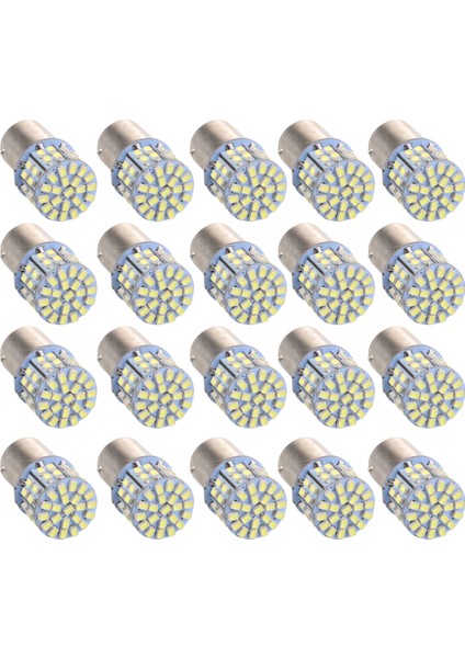 20 Adet 1156 Beyaz 50 Smd LED Araba Dönüş Sinyal Kuyruğu Durdurma Fren Lambaları (Yurt Dışından)