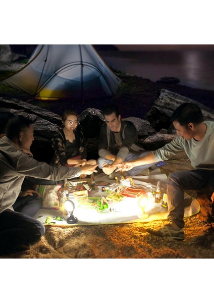Kamp Fener Lights 2400 Mah (Güçlü USB Şarjı) Katlanabilir El Feneri (Yurt Dışından)
