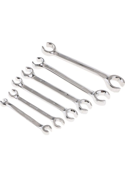 6 Parça Ekstra Uzun Çift Uçlu Açık Flare Somun Wrencheset 6MM-24MM (Yurt Dışından)