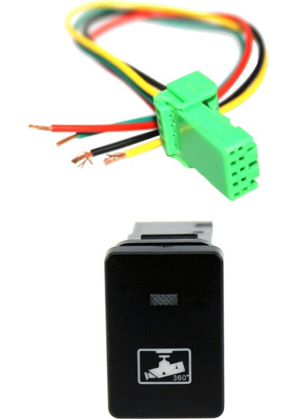 12V Araç Anahtarı Dvr Desen Push Düğmesi Konektörlü Kablo Demeti Kablosu Için (Yurt Dışından)