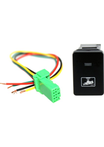 12V Araç Anahtarı Dvr Desen Push Düğmesi Konektörlü Kablo Demeti Kablosu Için (Yurt Dışından) fiyatları