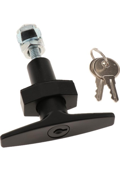 Kamyon Topper Komple Araç Kutusu Kabine T-Kolu Garaj Kilidi 2 Tuşlu Set (Yurt Dışından)
