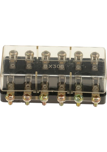 Araba Araç Tekne Ses Bölümü Taşınabilir 12 V 6-Way Sigorta Tutucu Kutusu Bloğu + Kapak 6-Way (Yurt Dışından)