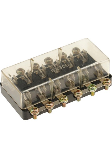 Araba Araç Tekne Ses Bölümü Taşınabilir 12 V 6-Way Sigorta Tutucu Kutusu Bloğu + Kapak 6-Way (Yurt Dışından)