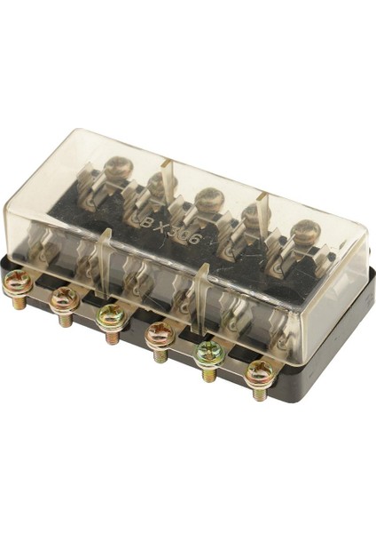 Araba Araç Tekne Ses Bölümü Taşınabilir 12 V 6-Way Sigorta Tutucu Kutusu Bloğu + Kapak 6-Way (Yurt Dışından)
