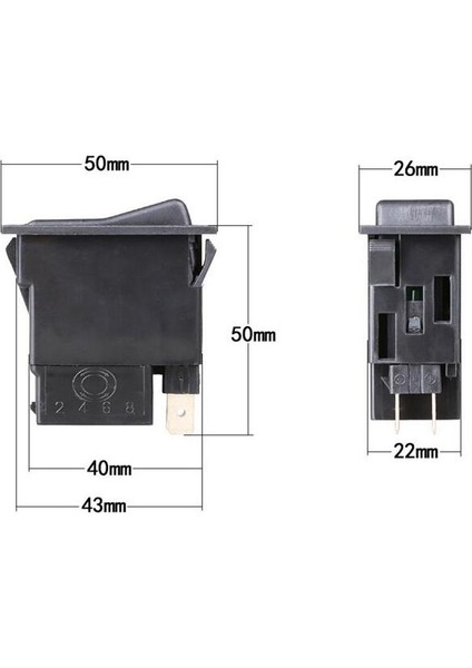 4 Pins Sis Lambası Kapalı Rocker Geçiş Anahtarı Kontrolü Için (Yurt Dışından) fiyatları