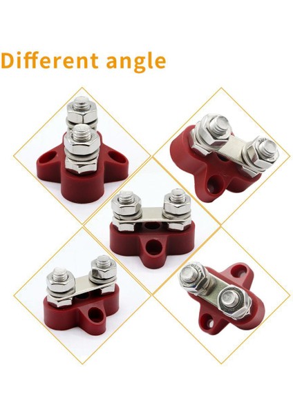 Tekne DC48V Ağır Derecilik Çift Terminal Saplamaları M8 (5 16 '') Güç Dağıtım Bloğu (Yurt Dışından)