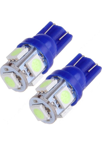 10X Buz Mavisi T10 W5W 194 168 501 Araba 5smd 12 V LED Ters Yan Kama Ampuller (Yurt Dışından)