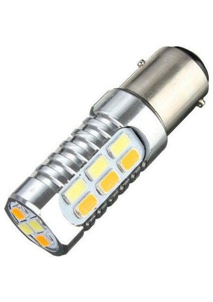 LED Ampuller Beyaz + Sarı Sinyalleri Ters Sinyaller Için 1157-5630-22SMD (Yurt Dışından)