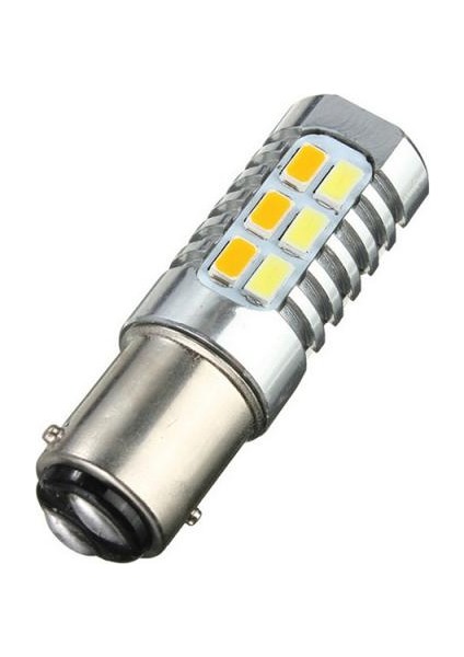 LED Ampuller Beyaz + Sarı Sinyalleri Ters Sinyaller Için 1157-5630-22SMD (Yurt Dışından)