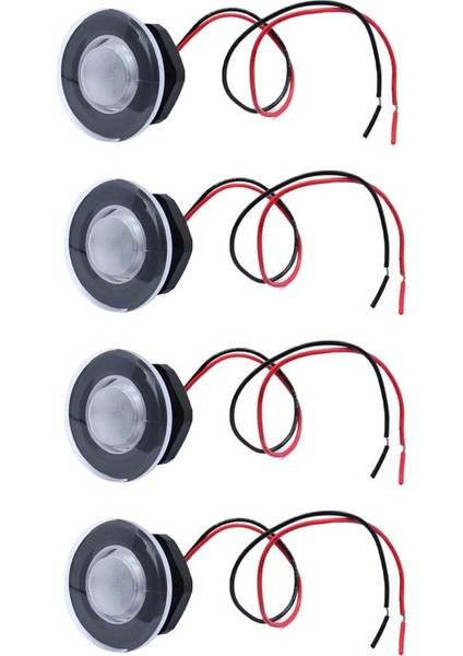 4 Adet Kırmızı LED Nezaket Tekne Rv Işık 12V Su Geçirmez Içeri Çıkış Alt Su (Yurt Dışından)