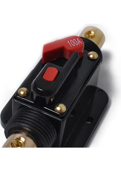 12 V Araba Ses Agu Sigorta Tutucu 4-8 Awg Inline Devre Kesici 100A (Yurt Dışından)