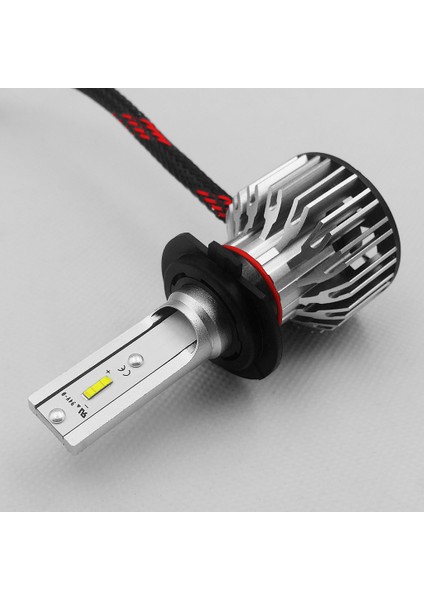 2 Adet Set S6 H7 LED Far Ampulleri Mini Tasarım 60W 7600LM 6000K IP68 Şerit (Yurt Dışından)