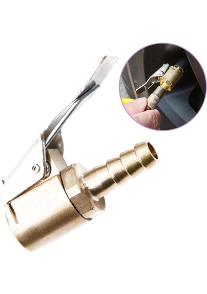 Klipsli Lastik Chuck Inflator Pompa Konnektörü Sızıntı Yok Lastik Valfi Pagoda 6mm (Yurt Dışından) modelleri