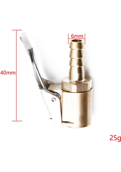 Klipsli Lastik Chuck Inflator Pompa Konnektörü Sızıntı Yok Lastik Valfi Pagoda 6mm (Yurt Dışından) indirimleri