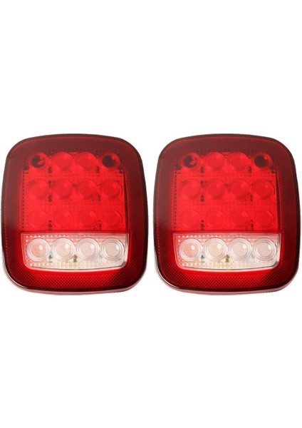 Çift 16LED Fren Durdurma Dönüşü Kuyruk Lisans Işığı Jeep Wrangler Jk Için (Yurt Dışından)