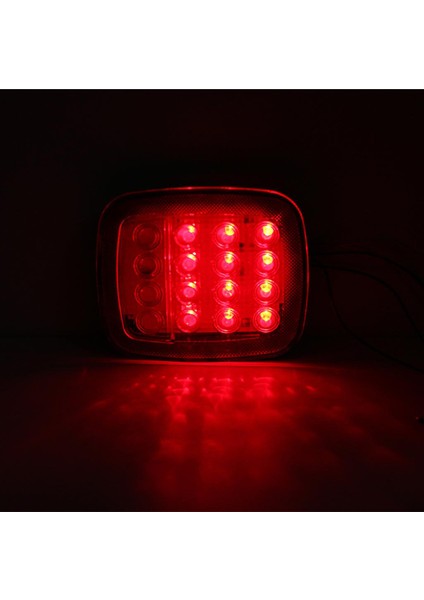 Çift 16LED Fren Durdurma Dönüşü Kuyruk Lisans Işığı Jeep Wrangler Jk Için (Yurt Dışından)
