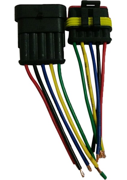 10 Kit 5 Pin Tel Konektör Fiş Kablo Demeti Klipsleri (Yurt Dışından)