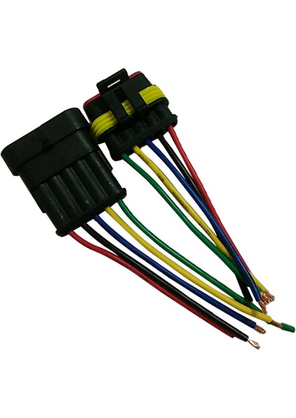 10 Kit 5 Pin Tel Konektör Fiş Kablo Demeti Klipsleri (Yurt Dışından)