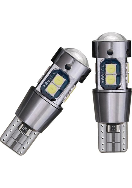 1 Çift T10-3030-10SMD 1200LM Lümen 21W LED Okuma Ampulleri (Yurt Dışından)