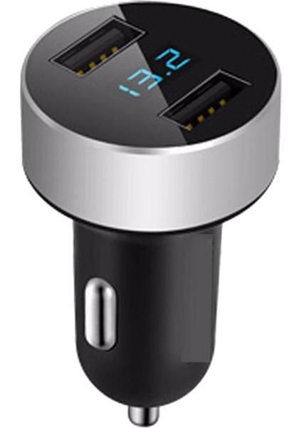 4.8A Akıllı Telefon LED Voltmetre Için USB Araba Şarj Cihazı (Yurt Dışından)