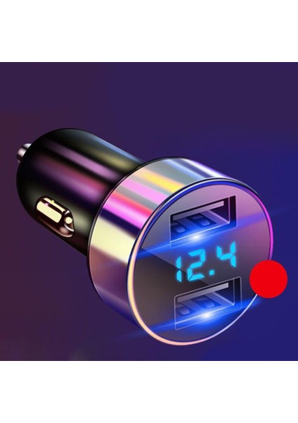 4.8A Akıllı Telefon LED Voltmetre Için USB Araba Şarj Cihazı (Yurt Dışından) modelleri