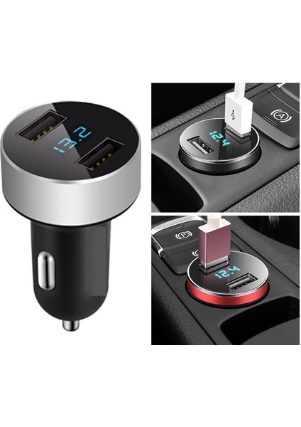 4.8A Akıllı Telefon LED Voltmetre Için USB Araba Şarj Cihazı (Yurt Dışından) fırsatları