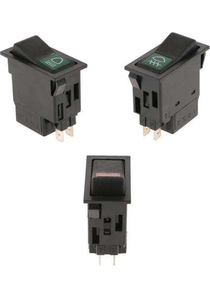 Araba Kamyon Tren Far Rocker Geçiş Anahtarı Düğmesi 2pın + 4pın + 1gear 2pın (Yurt Dışından)